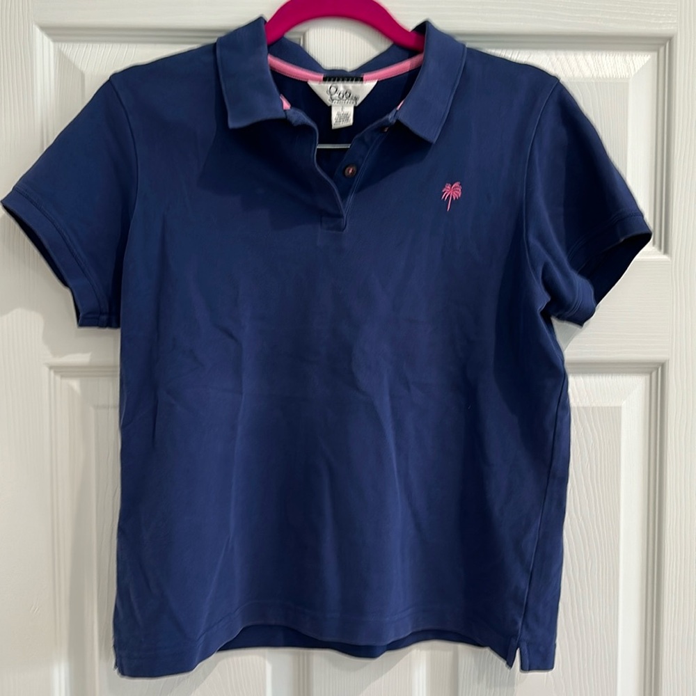 Lilly Pulitzer white label polo top